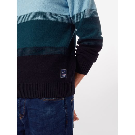 Wielokolorowy sweter męski Jack & Jones młodzieżowy z tkaniny 