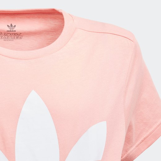 Różowa bluzka dziewczęca Adidas Originals z krótkimi rękawami 