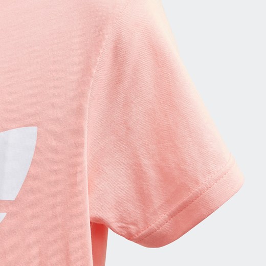 Bluzka dziewczęca Adidas Originals na lato różowa z krótkimi rękawami 