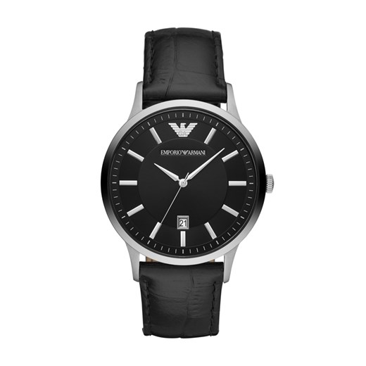 Czarny zegarek Emporio Armani analogowy 