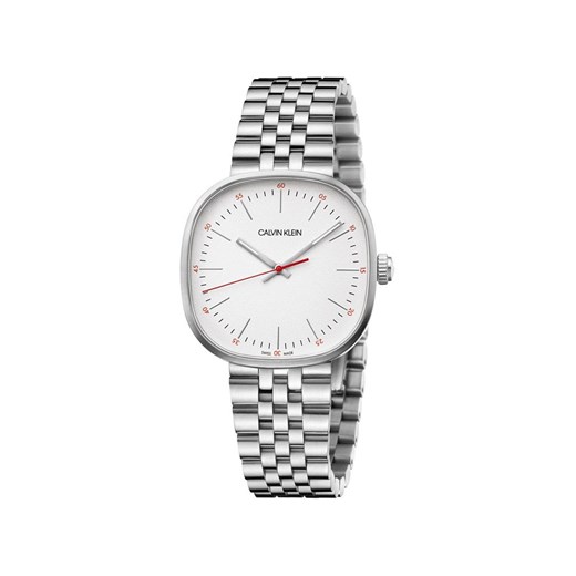 Zegarek srebrny Calvin Klein analogowy 