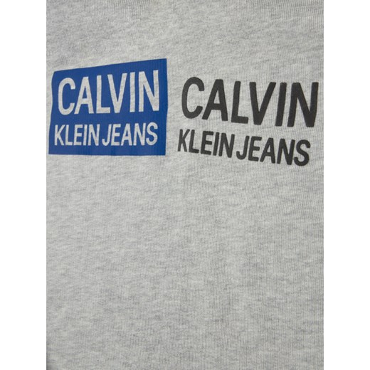 Bluza chłopięca Calvin Klein jeansowa z napisami 