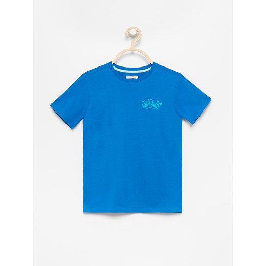 Reserved - T-shirt z nadrukiem na plecach - Niebieski