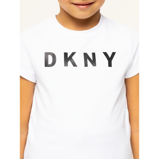 Biała bluzka dziewczęca DKNY 