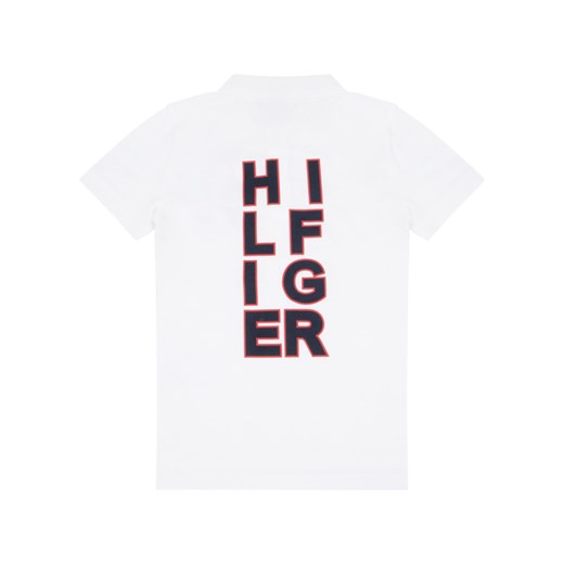 T-shirt chłopięce biały Tommy Hilfiger z krótkim rękawem
