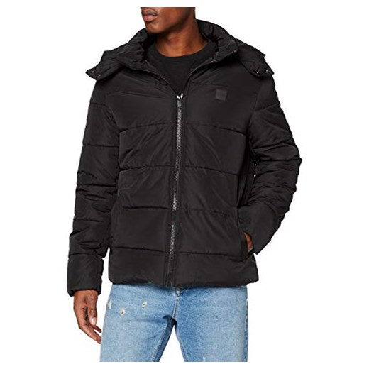 Urban Classics męska kurtka puchowa, kurtka zimowa z kapturem, kurtka pikowana z kapturem -  kurtka w stylu college jacket l