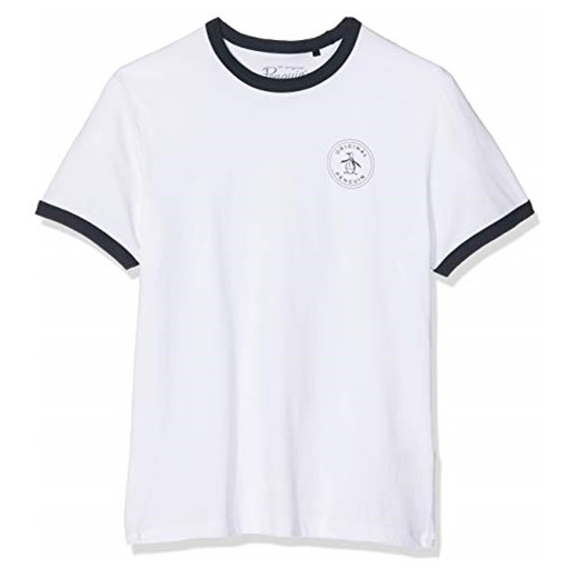 Oryginalna męska koszulka Penguin Stamp Logo Ringer -  krój dopasowany xxl