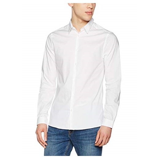 New Look koszule o luźnym kroju mężczyźni, kolor: biały (white)