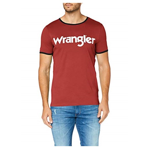 Wrangler męska koszulka kabel herbata -  krój regularny l
