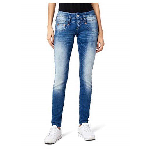 Cudowne damskie spodnie jeansowe Slim Pitch Denim Stretch -  wąski 25W / 32L