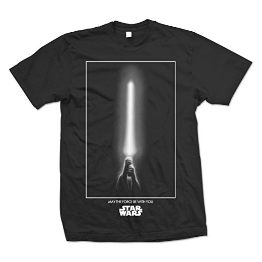Star Wars męski T-shirt The Force -  czarny