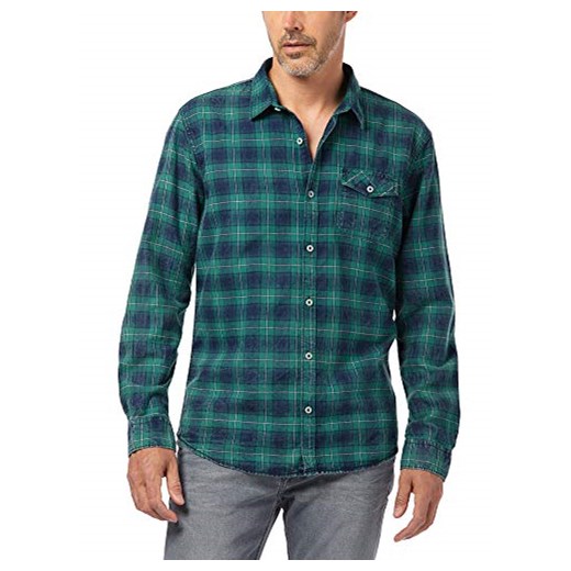 Pioneer męska koszula rekreacyjna koszula L/S Check -  krój regularny