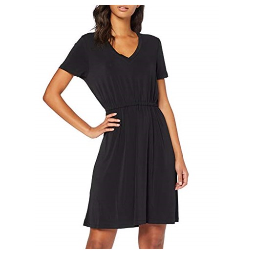 PIECES sukienka damska Pccath Ss Solid Dress -  A-linie 40 (rozmiar producenta: L)