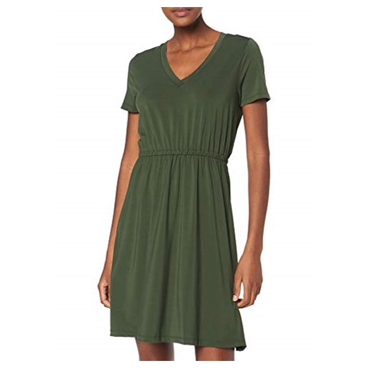 PIECES sukienka damska Pccath Ss Solid Dress -  A-linie 34 (rozmiar producenta: XS)