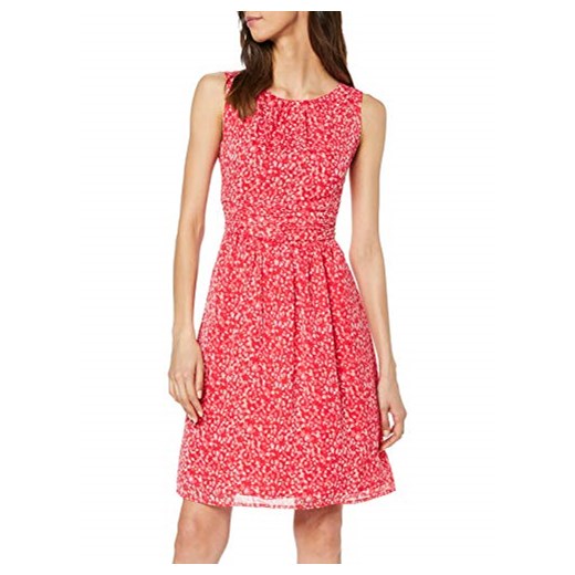 s.Oliver RED Label damska sukienka szyfonowa z błyszczącym nadrukiem -  A-linie 40
