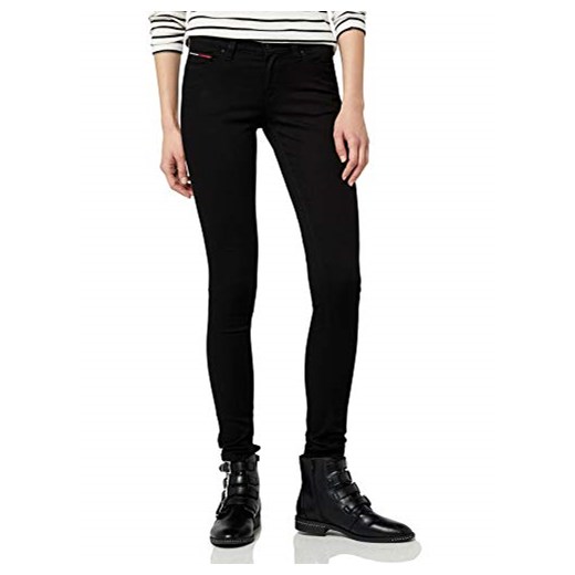 Hilfiger Denim damskie spodnie Skinny Jeans Mid Rise Nora dnbst, kolor: czarny (DANA BLACK STRETCH 945)