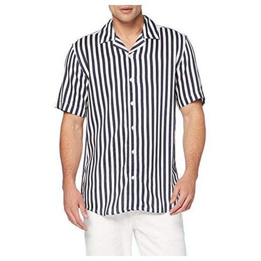 Only & Sons NOS Onswayne Ss Striped męska koszulka z wiskozy Noos koszula rekreacyjna -  krój regularny l