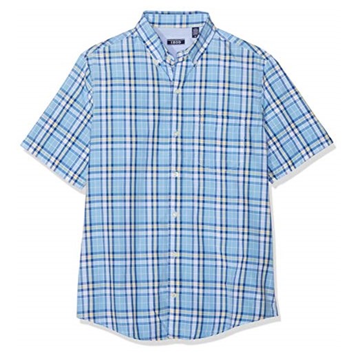 Izod męska koszula rekreacyjna Breeze Poplin Plaid Ss Shirt -  krój regularny xl