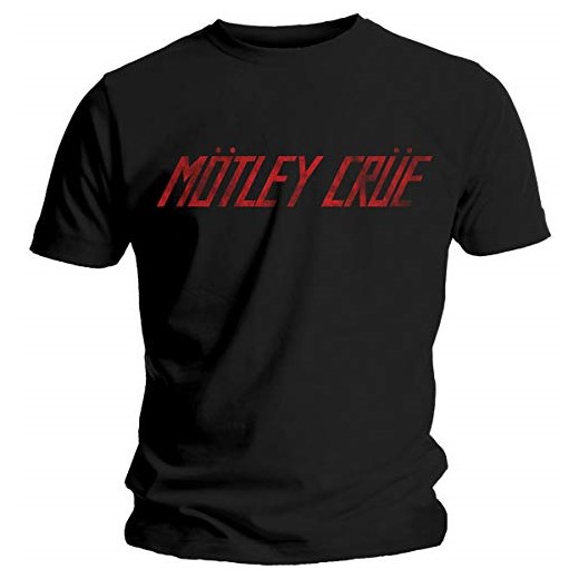 T-shirt Motley Crue Distressed Logo dla mężczyzn, kolor: czarny