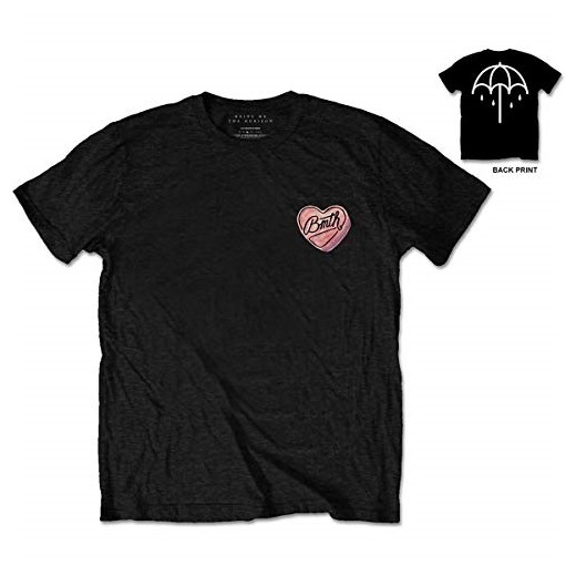 T-shirt Bring Me The Horizon Hearted Candy dla mężczyzn, kolor: czarny