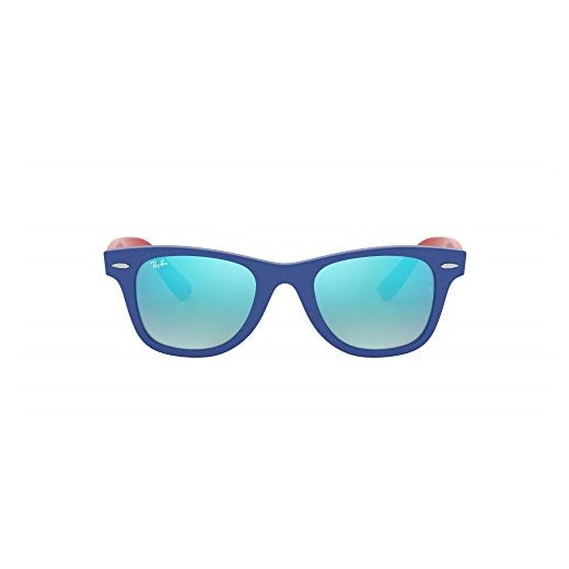 Okulary przeciwsłoneczne Ray-Ban Wayfarer Junior Blue Niebieski skok gwintu Flash-47 mm