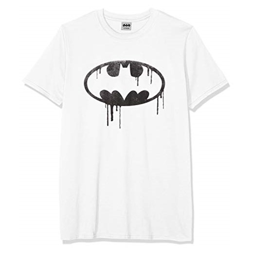 DC Universe męski T-shirt Batman dripping logo -  xl biały