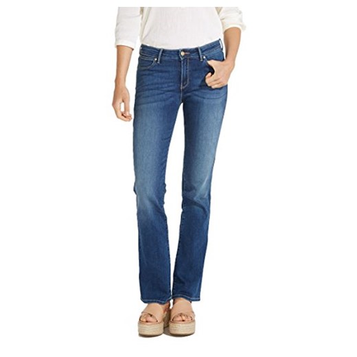Wrangler damskie spodnie jeansowe Bootcut Authentic Blue -  z rozszerzonymi nogawkami (boot-cut) 30W / 34L