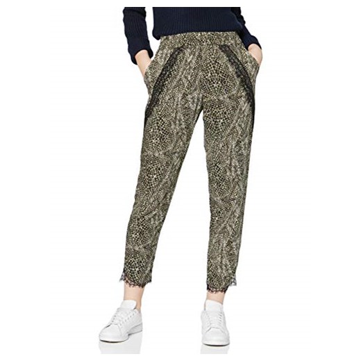 Vero Moda spodnie damskie vmnewmaker Lace Loose Pant Print -  zrelaksowany 36 (rozmiar producenta: S)