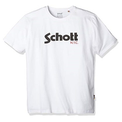 Schott NYC T-shirt mężczyźni, kolor: biały
