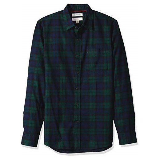 goodthreads koszulka męska koszula Slim-Fit Long-Sleeve Brushed Flannel - bluzki XS
