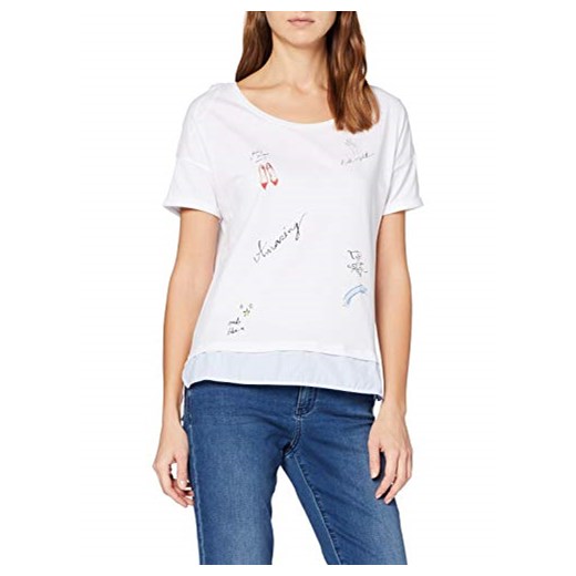 ESPRIT T-shirt panie, kolor: różnokolorowy (White 100)