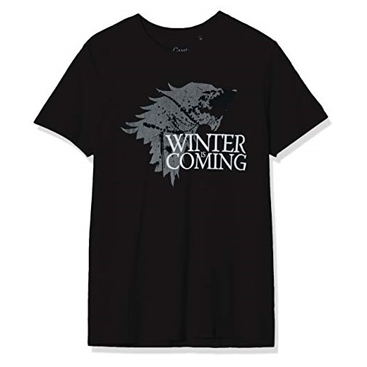 Game of Thrones męski T-shirt Game of Thrones – Zima -  xxl czarny (czarny)