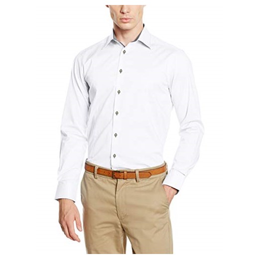 Koszula Calamar 4S01 dla mężczyzn, kolor: biały