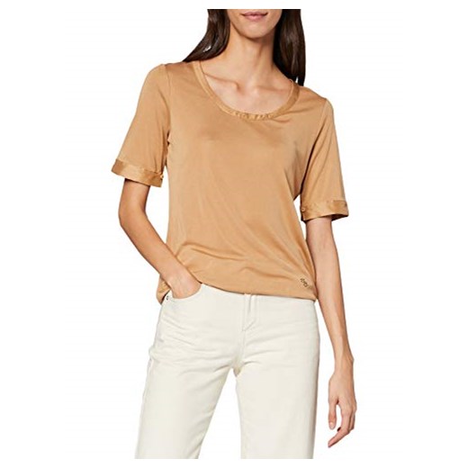 Silk & Cashmere T-Shirt jasnobrązowy M