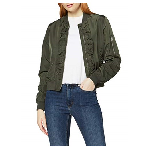 Vero Moda damska kurtka vmdicte Frill Short Jacket -  kurtka w stylu college jacket 36 (rozmiar producenta: S)