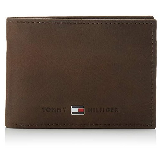 Tommy Hilfiger Johnson Mini CC Flap and Coin Pocket męski portfel, 11 x 8 x 2 cm -  brązowy -