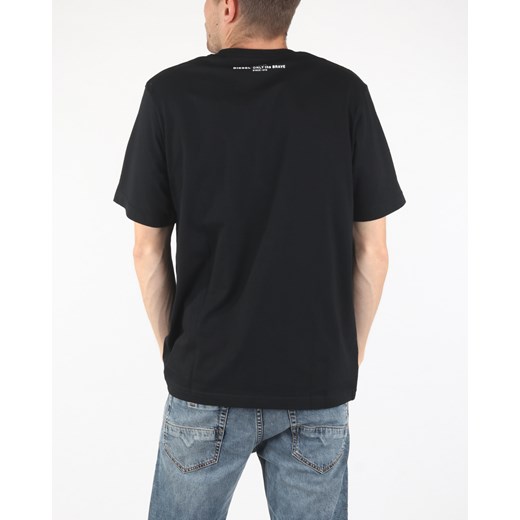 T-shirt męski Diesel z bawełny z krótkim rękawem 