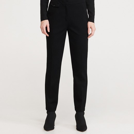Reserved - Spodnie z prostymi nogawkami - Czarny Reserved  44 
