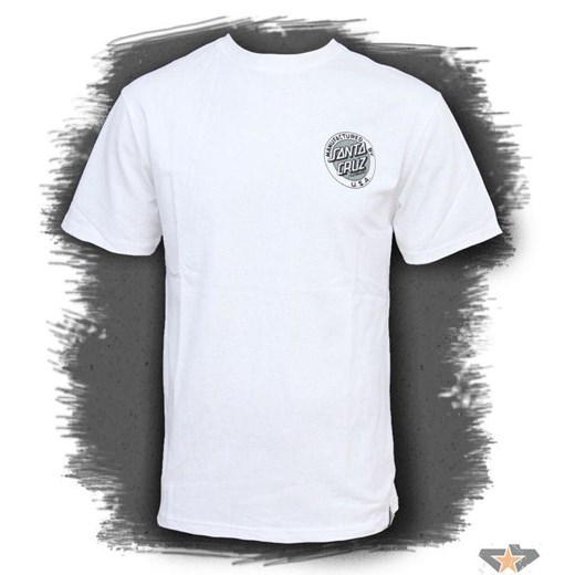koszulka mężczyźni SANTA CRUZ - MF Dot - WHITE-WHT