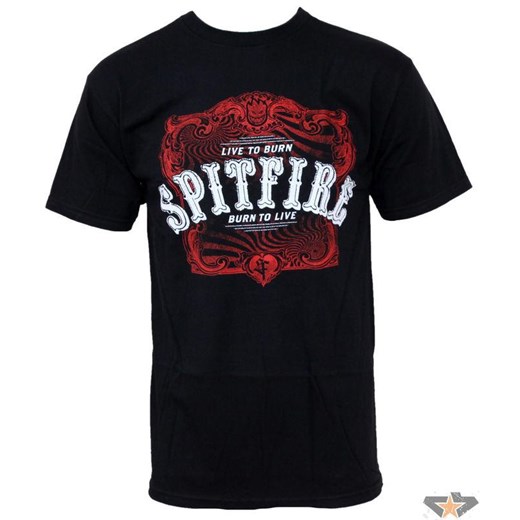 koszulka męskie SPITFIRE - Liquor - Blk/Red 