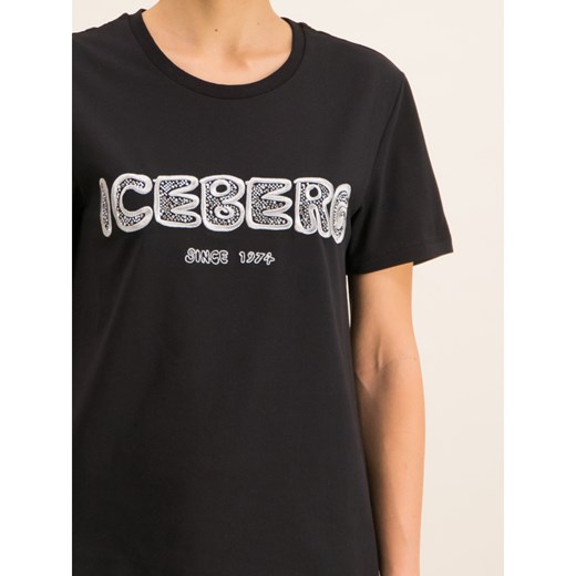 Bluzka damska Iceberg z okrągłym dekoltem w stylu młodzieżowym 