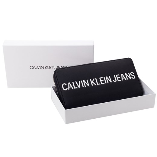 CALVIN KLEIN PORTFEL DAMSKI SCULPTED ZIP AROUND BLACK K60K605900 BDS  Calvin Klein  okazyjna cena messimo 