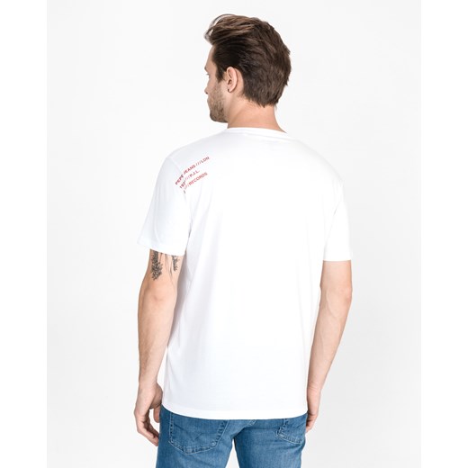T-shirt męski Pepe Jeans turkusowy z krótkim rękawem na wiosnę 