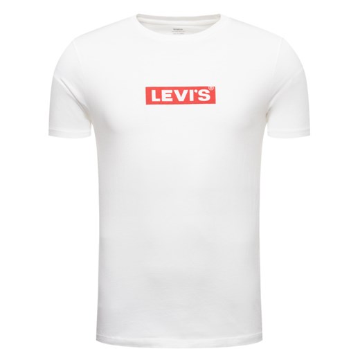 T-shirt męski biały Levi's z napisami w stylu młodzieżowym 