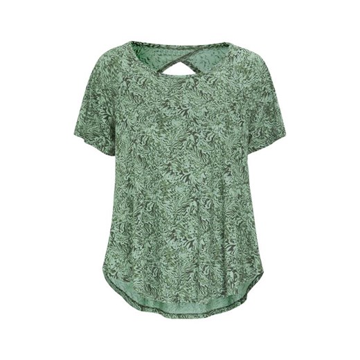 Cellbes bluzka damska zielona z krótkimi rękawami 