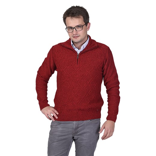 Dawid polo - bordo - XXL ze sklepu Swetry Lasota w kategorii Swetry męskie - zdjęcie 80022054