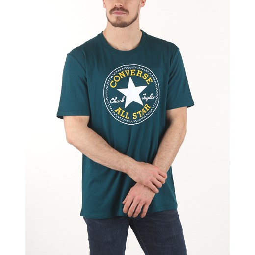 T-shirt męski Converse zielony z krótkim rękawem 