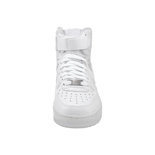 Buty sportowe damskie białe Nike Sportswear na fitness w stylu młodzieżowym air force skórzane 