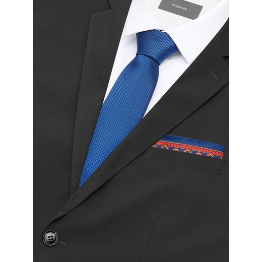 Reserved - Krawat i poszetka - Niebieski Reserved  One Size 
