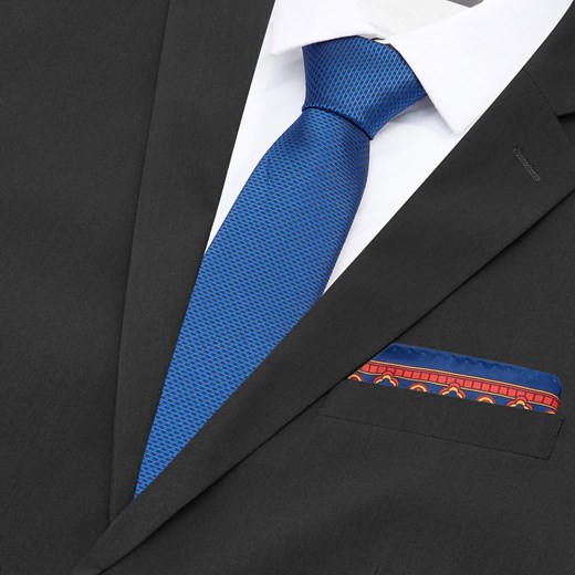 Reserved - Krawat i poszetka - Niebieski Reserved  One Size 